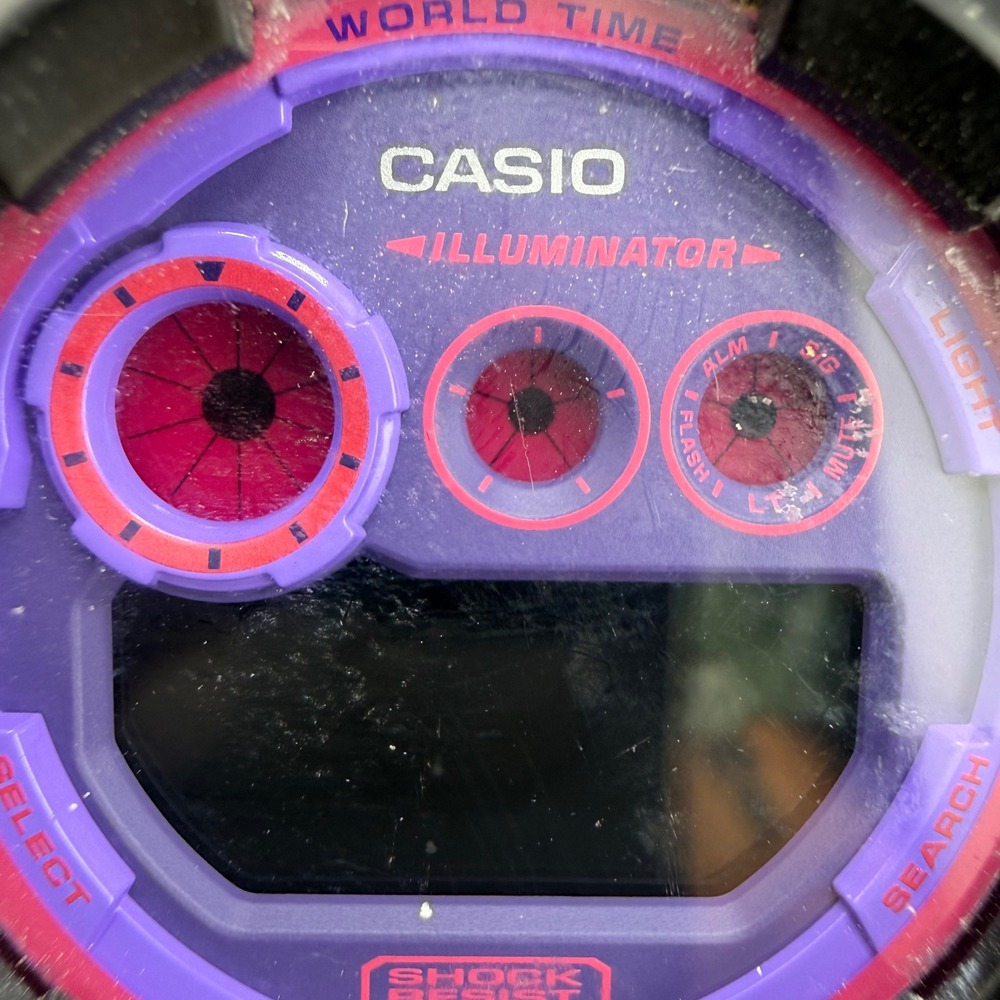 Casio G-Shock GD-120N Watch Black Purple Pink NOT WORKING